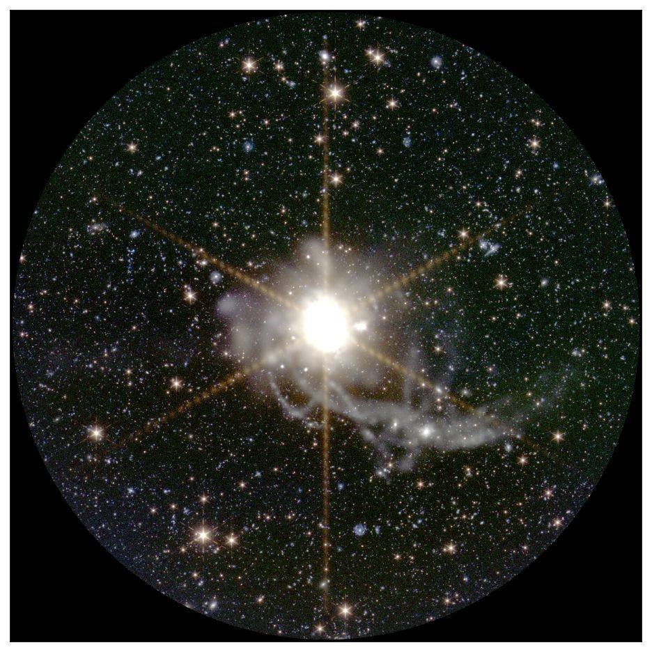 Simulación del halo de una de las galaxias que se observarán en la misión. 