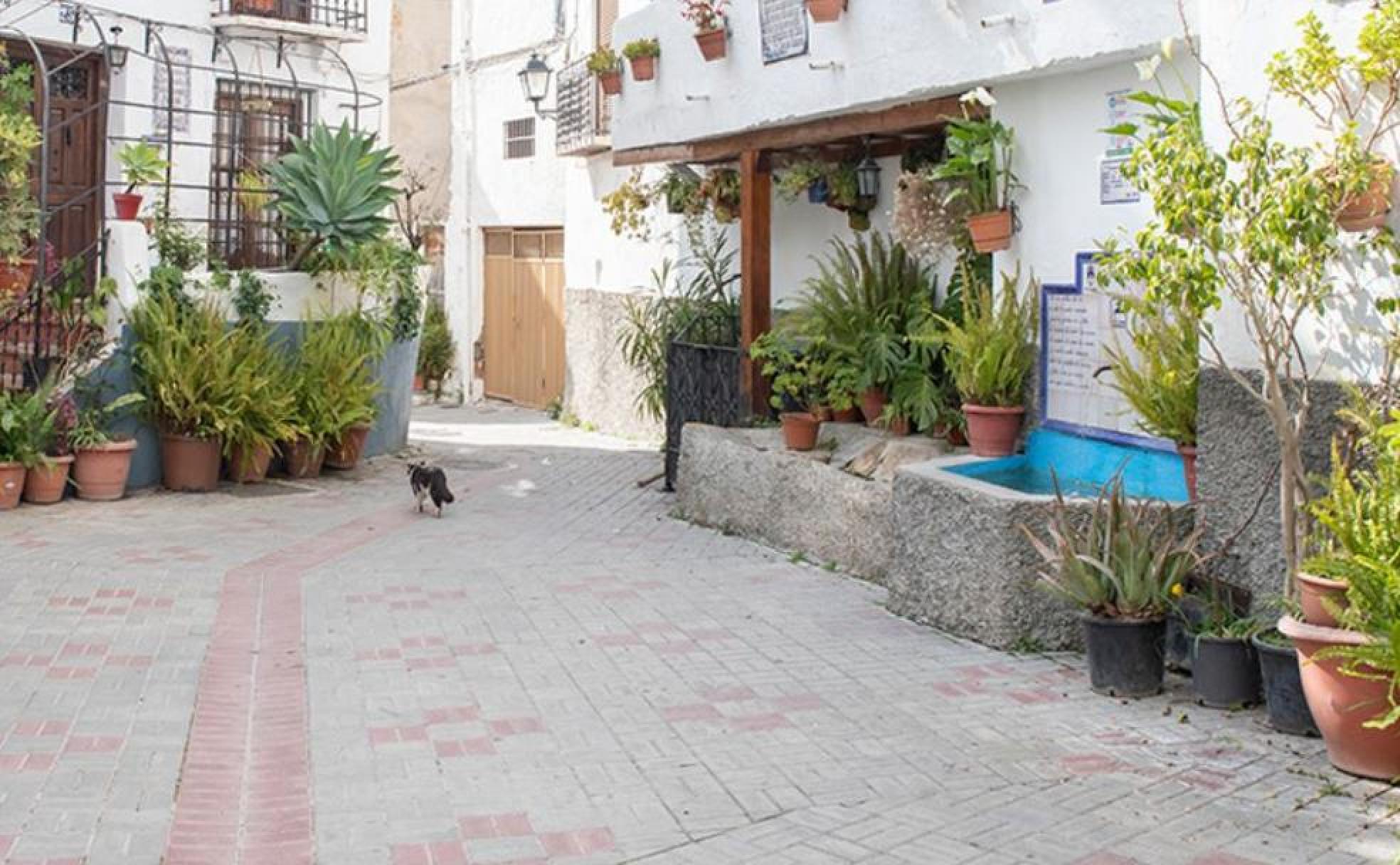 La Plaza de Santa Ana, en la localidad alpujarreña de Lanjarón.