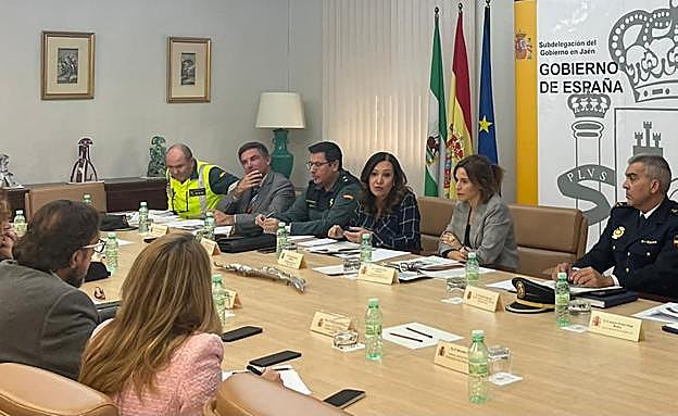 Reunión celebrada en la Subdelegación del Gobierno de España de Jaén. 
