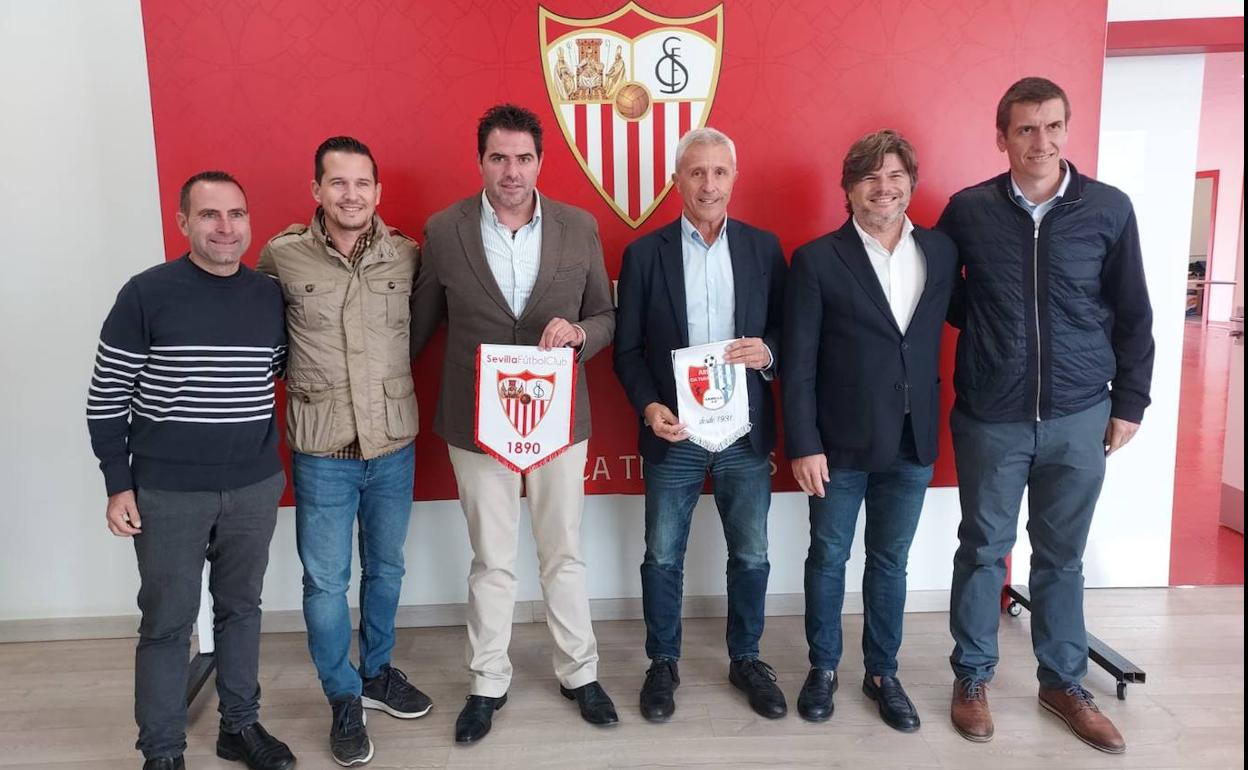 Fútbol provincial : Arenas y Sevilla firman un convenio de filialidad