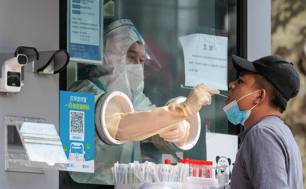 Test callejero en Shangai, en una imagen de octubre de este año.