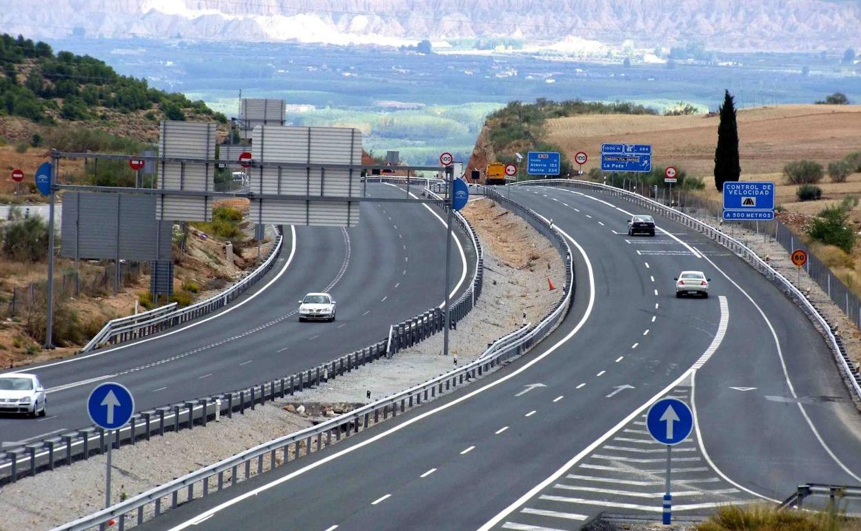 Zona de la A-92 a la altura de Purullena, donde ocurrieron los hechos.
