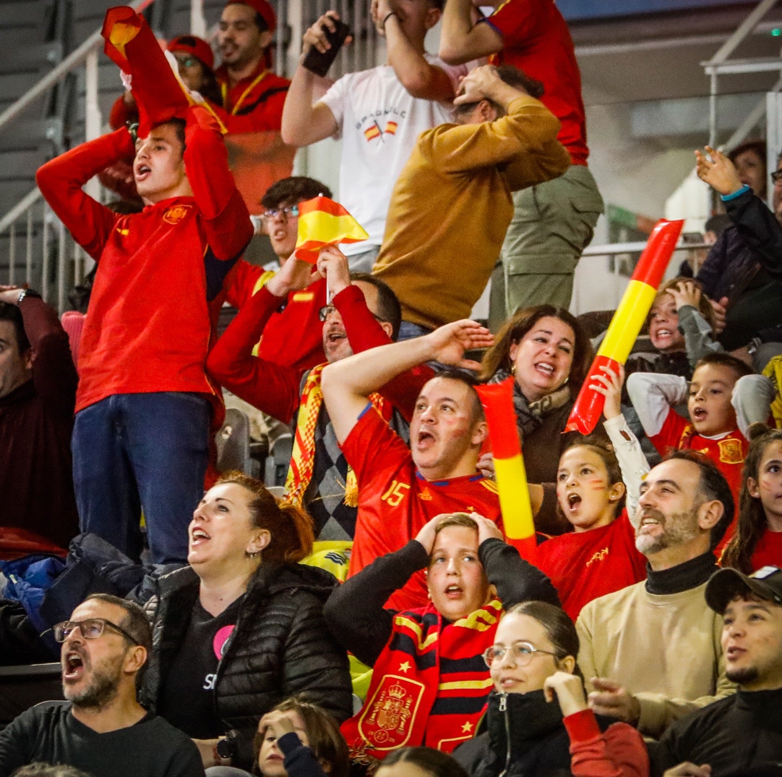 Ambiente en el Palacio de Deportes de Granada. 