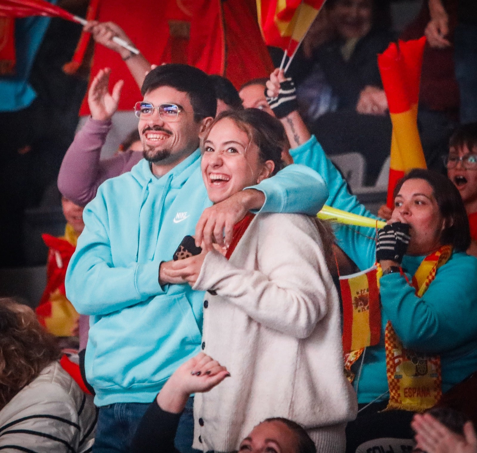 Ambiente en el Palacio de Deportes de Granada. 