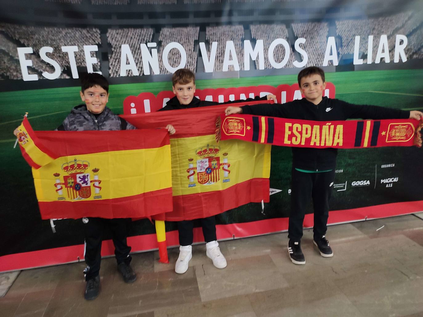 Photocall en el Palacio de los Deportes para el primer partido de España en el Mundial