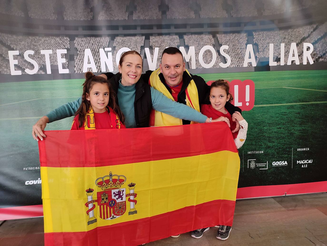 Photocall en el Palacio de los Deportes para el primer partido de España en el Mundial