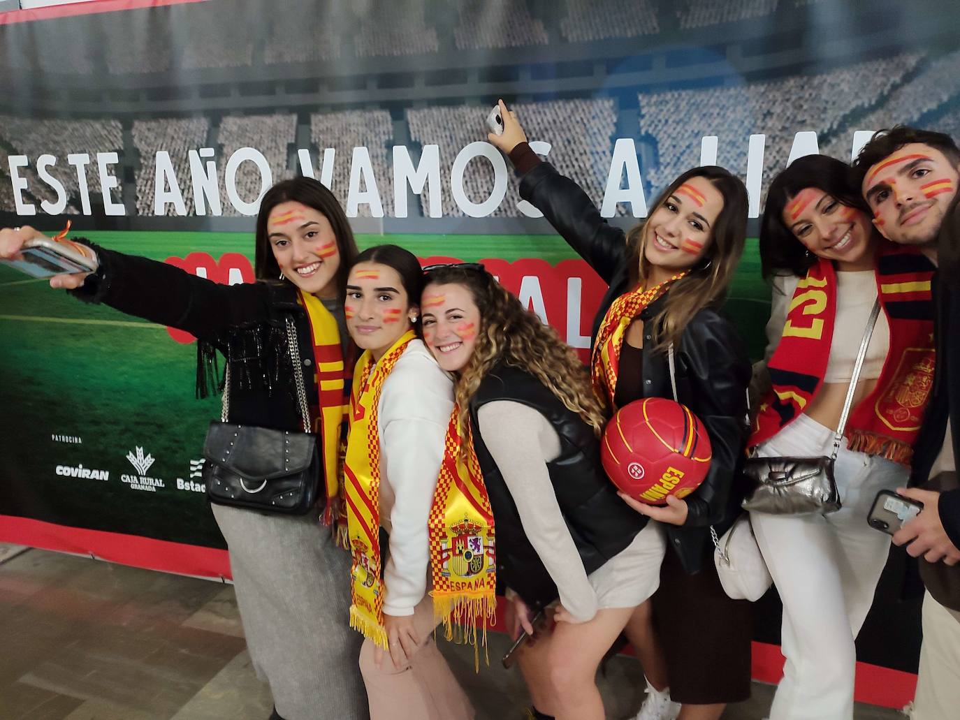 Photocall en el Palacio de los Deportes para el primer partido de España en el Mundial