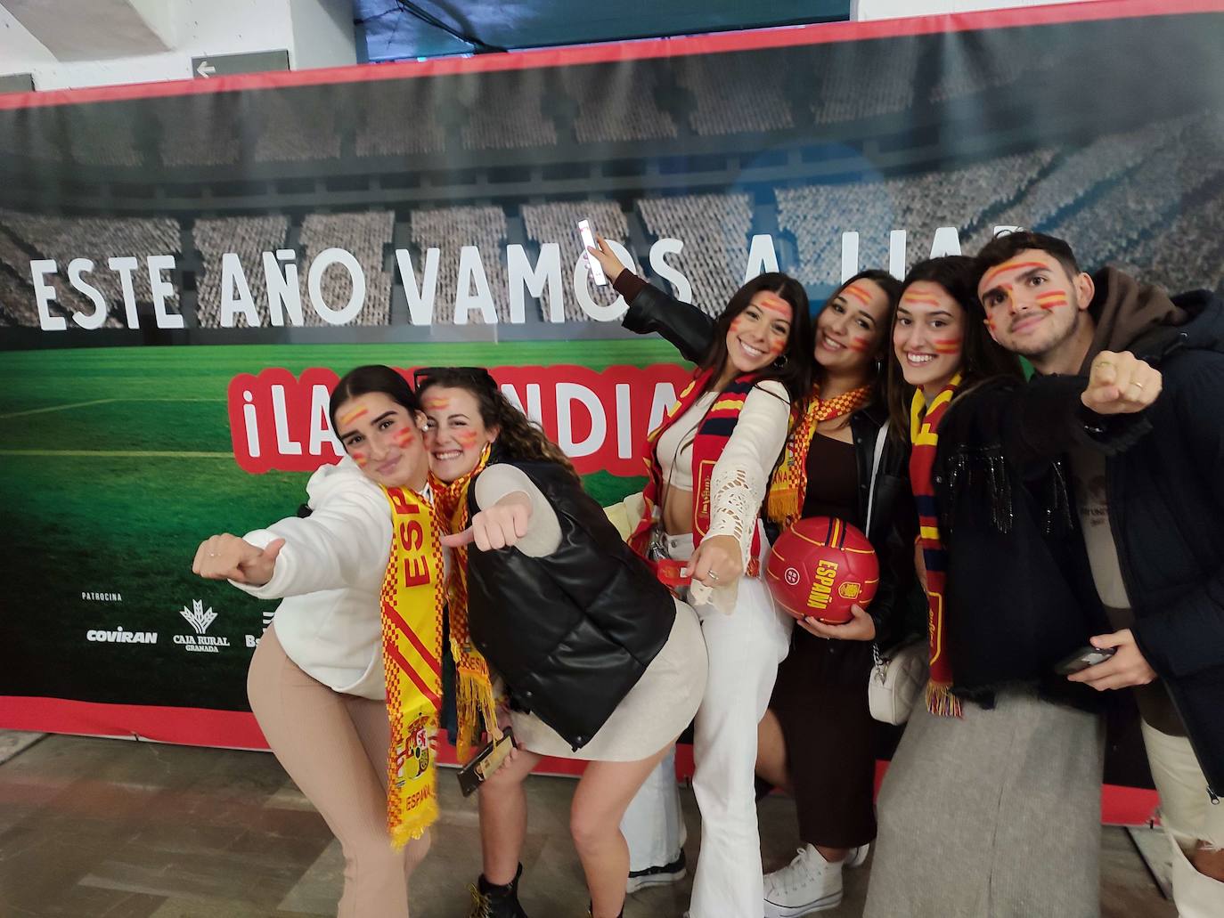 Photocall en el Palacio de los Deportes para el primer partido de España en el Mundial