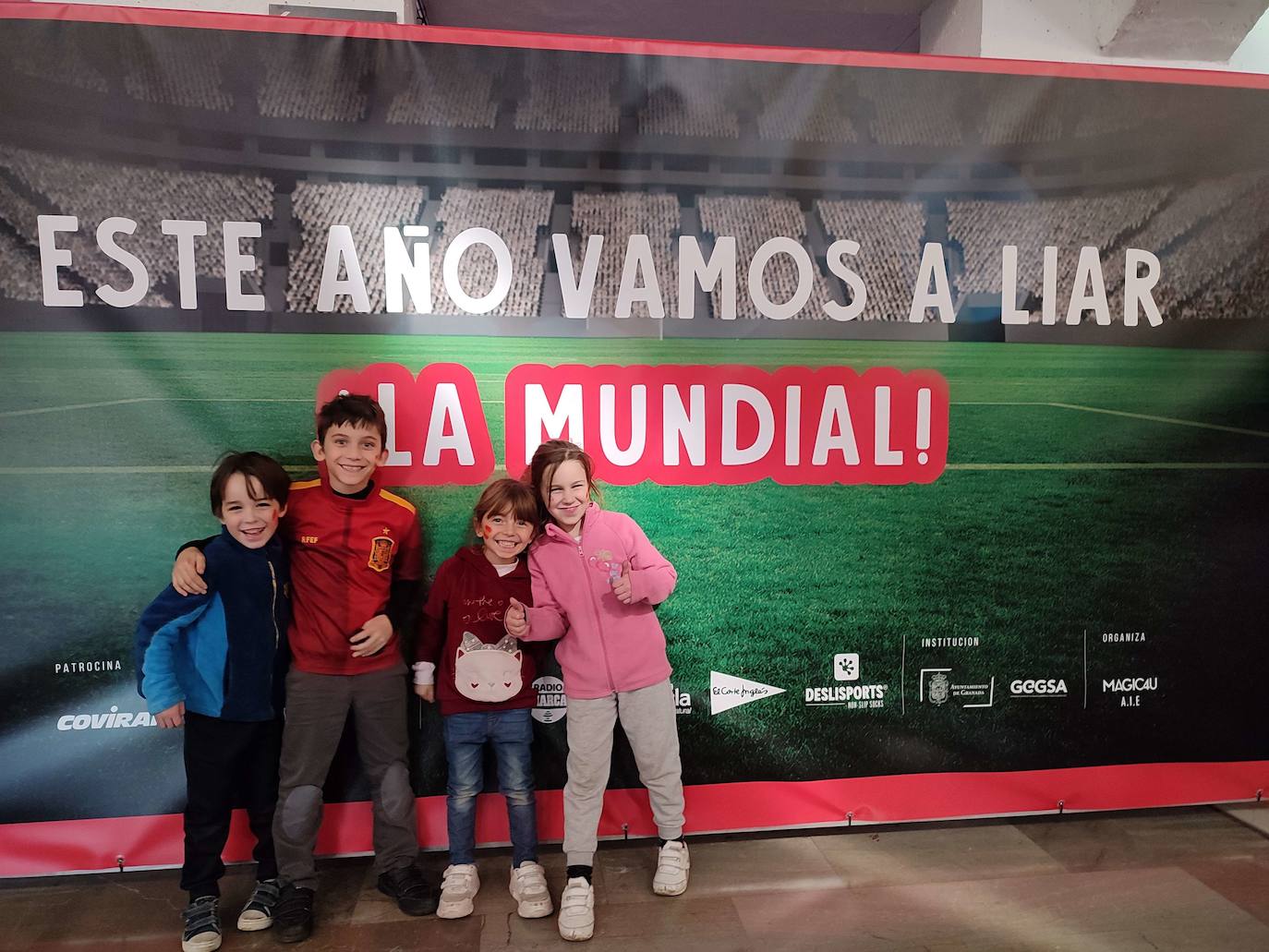 Photocall en el Palacio de los Deportes para el primer partido de España en el Mundial