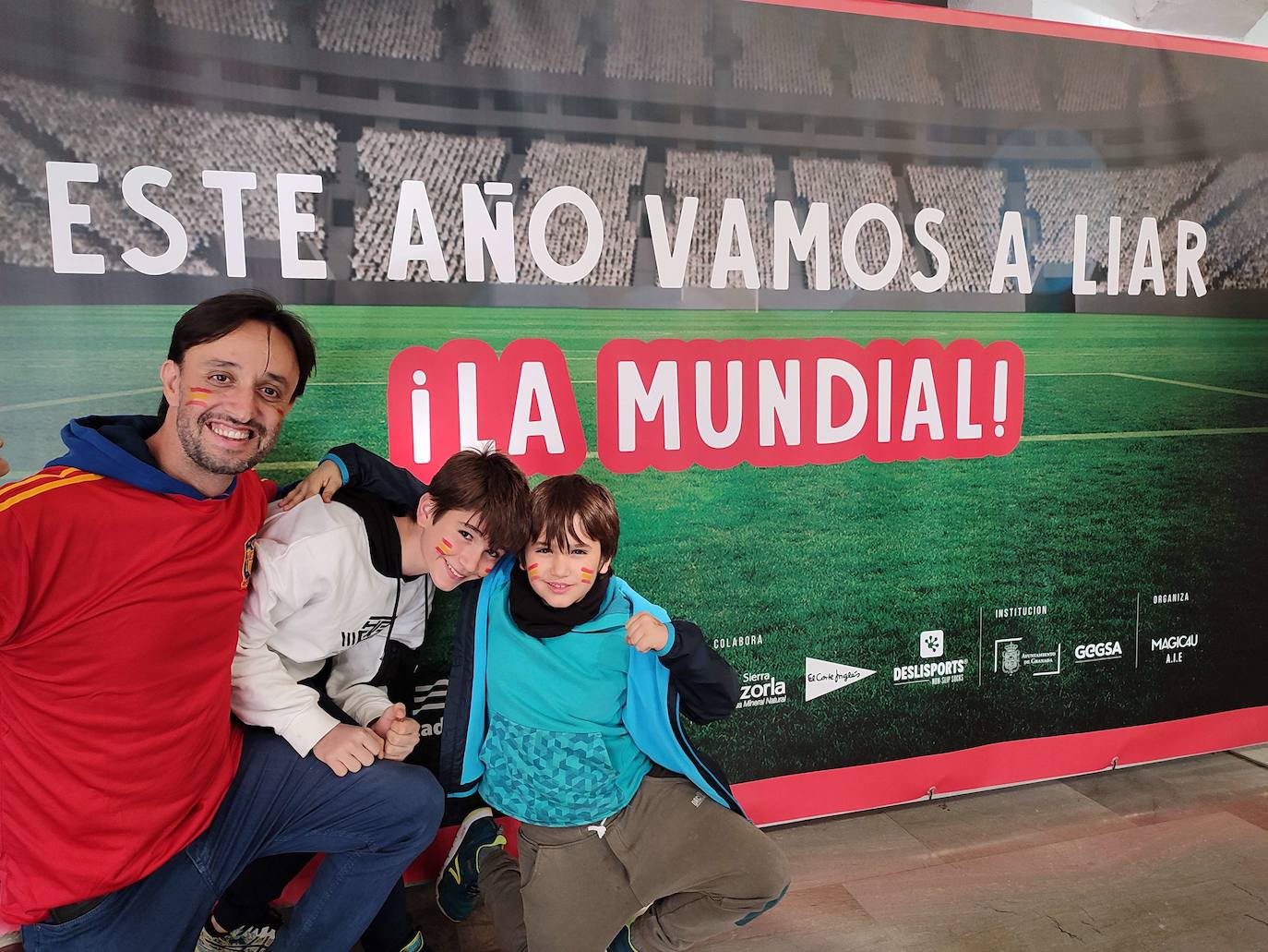 Photocall en el Palacio de los Deportes para el primer partido de España en el Mundial