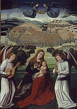 'La Virgen de Granada', primera representación pictórica de la Sierra, atribuida a Petrus Christus II, en el entorno de 1500. 