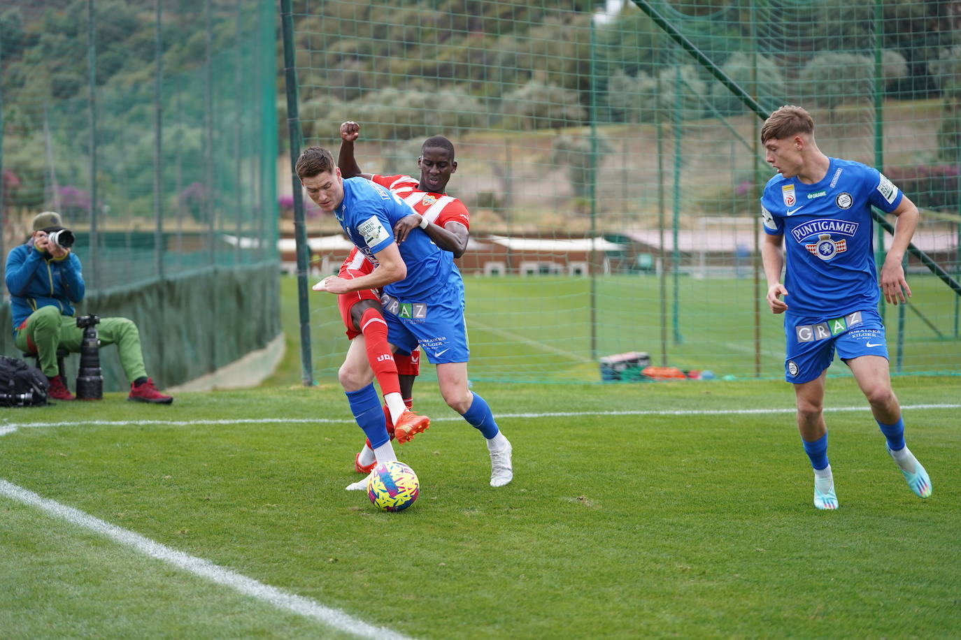 Las mejores imágenes del amistoso disputado entre el cuadro de Rubi y el conjunto austriaco.