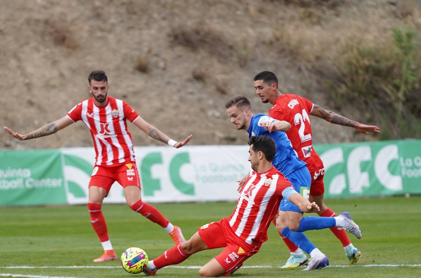 Las mejores imágenes del amistoso disputado entre el cuadro de Rubi y el conjunto austriaco.