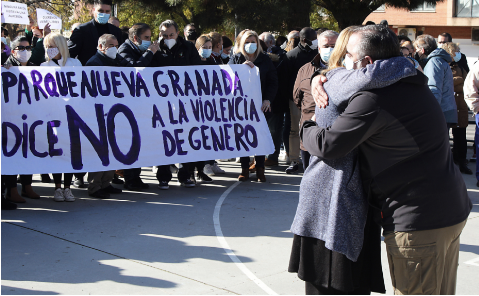 Concentración en Granada hace un año por el asesinato de Lorena.