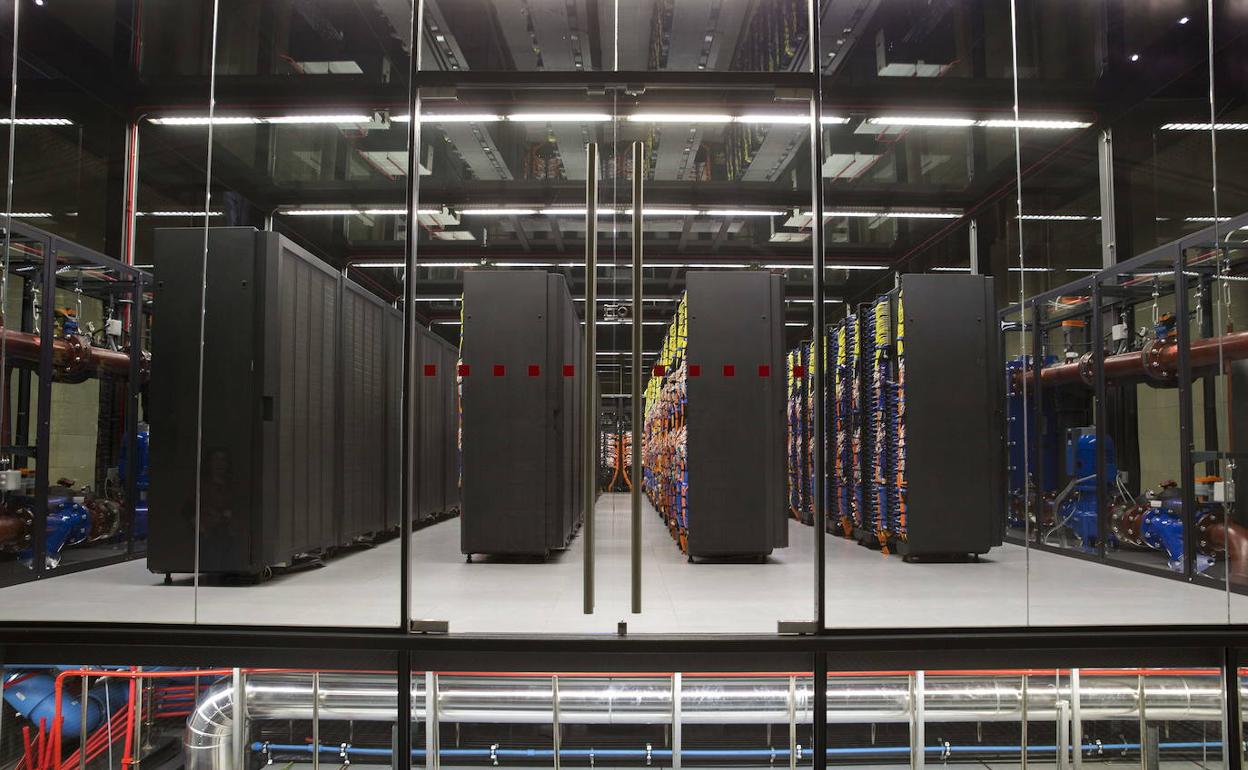 El superordenador MareNostrum, situado en el Centro Nacional de Supercomputación, en Barcelona.