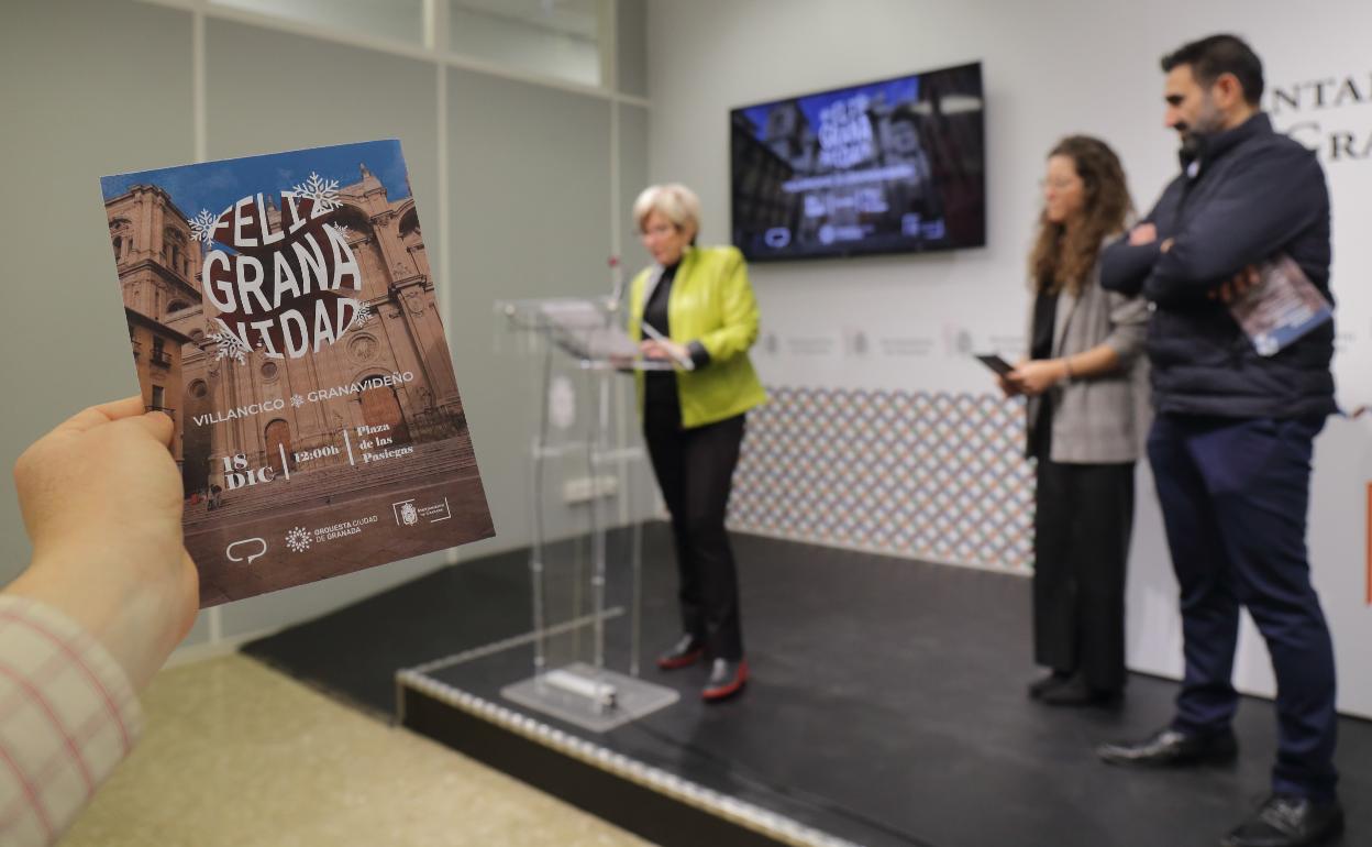 Presentación del programa de actividades navideñas en los barrios de Granada