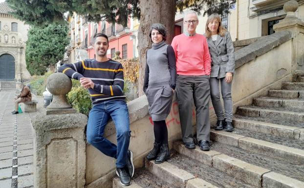De izquierda a derecha, Sara González, Patricia Bueso, Sergio Berbel y Antonio Folgoso. /IDEAL