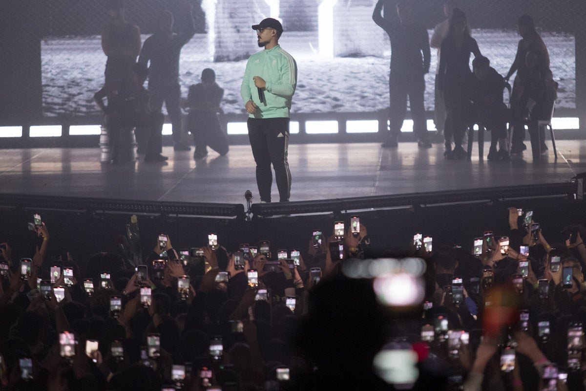 Momento del primer concierto de Dellafuente en el Palacio de Deportes.
