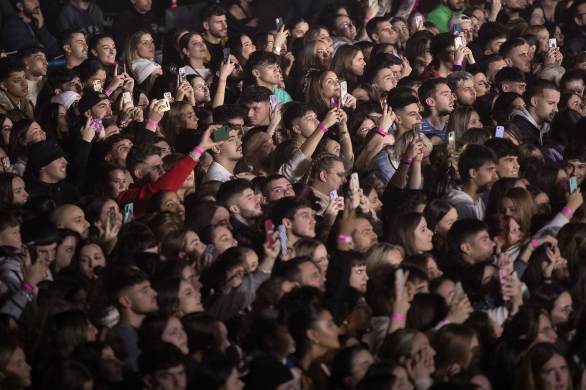 Momento del primer concierto de Dellafuente en el Palacio de Deportes.
