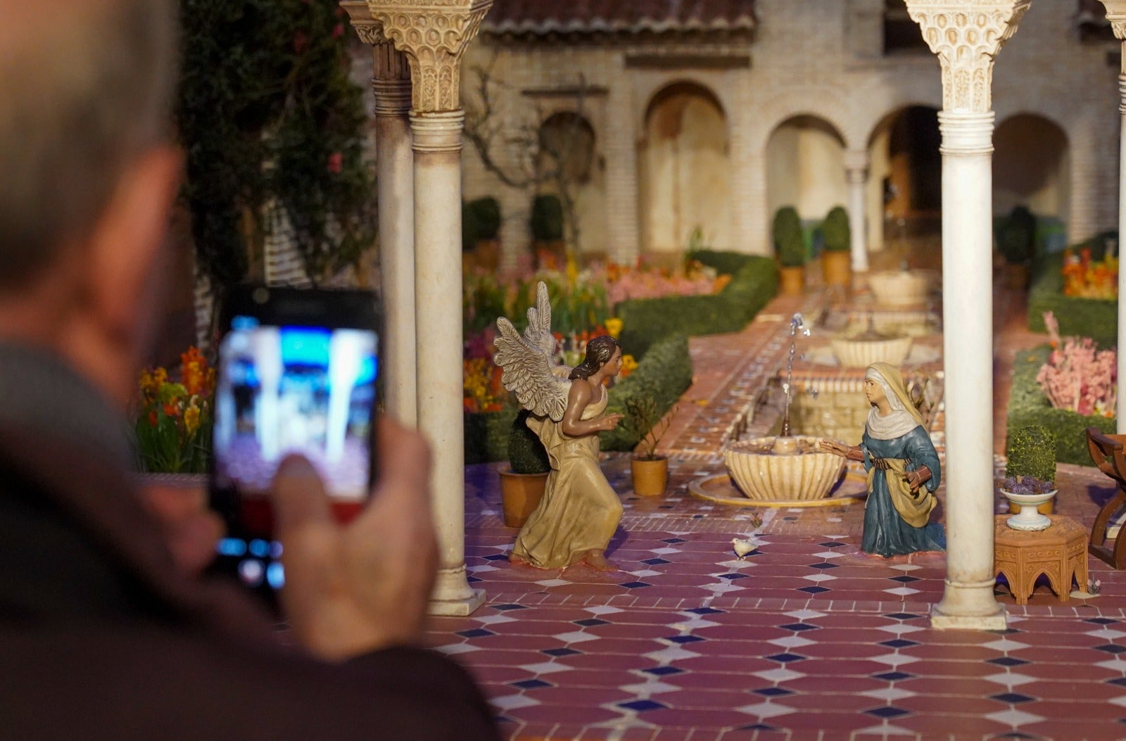 Fotos: Los mejores detalles de la Alhambra y el Generalife, &#039;belenizados&#039; por Navidad