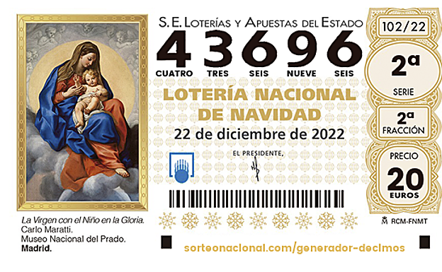 Sorteo de Lotería de Navidad.