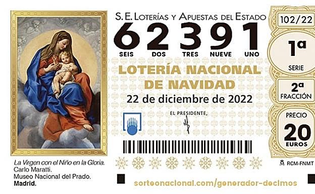 Sorteo de Lotería de Navidad.