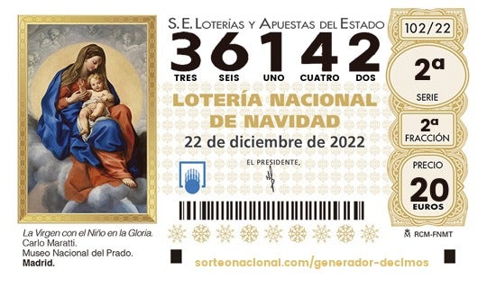 Sorteo de Lotería de Navidad.