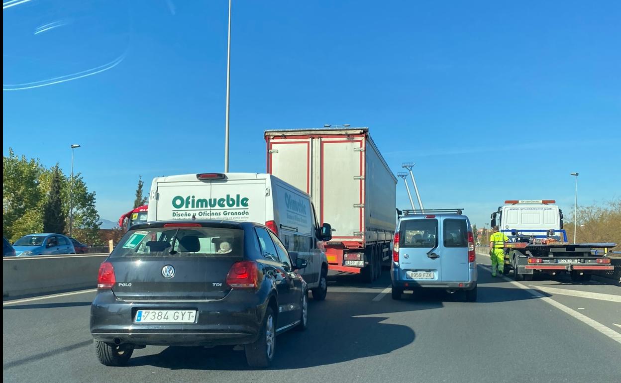 Varios kilómetros de retenciones. 