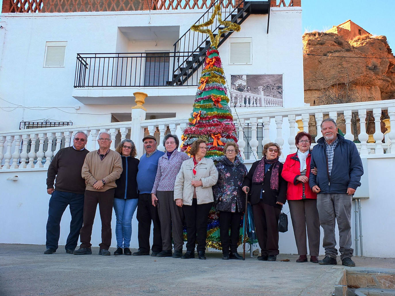 Vecinos de la pedanía de Lopera. 