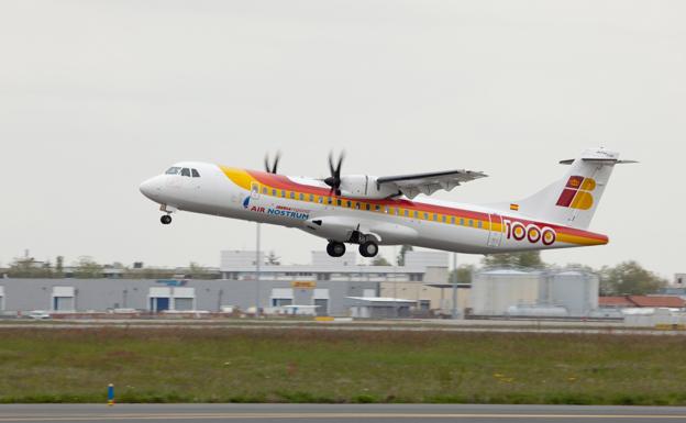 Avión de la compañía Air Nostrum. 