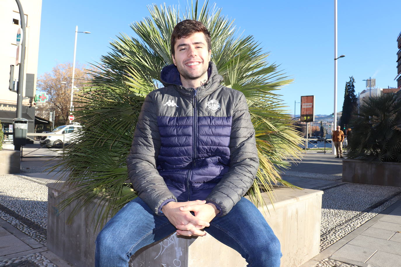 Germán Martínez, en su visita navideña a Granada.