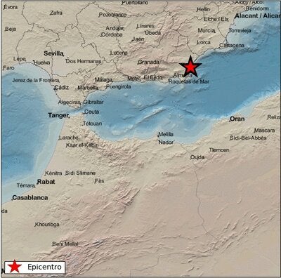 Localización del terremoto.