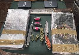 Objetos que se han incautado en la operación.