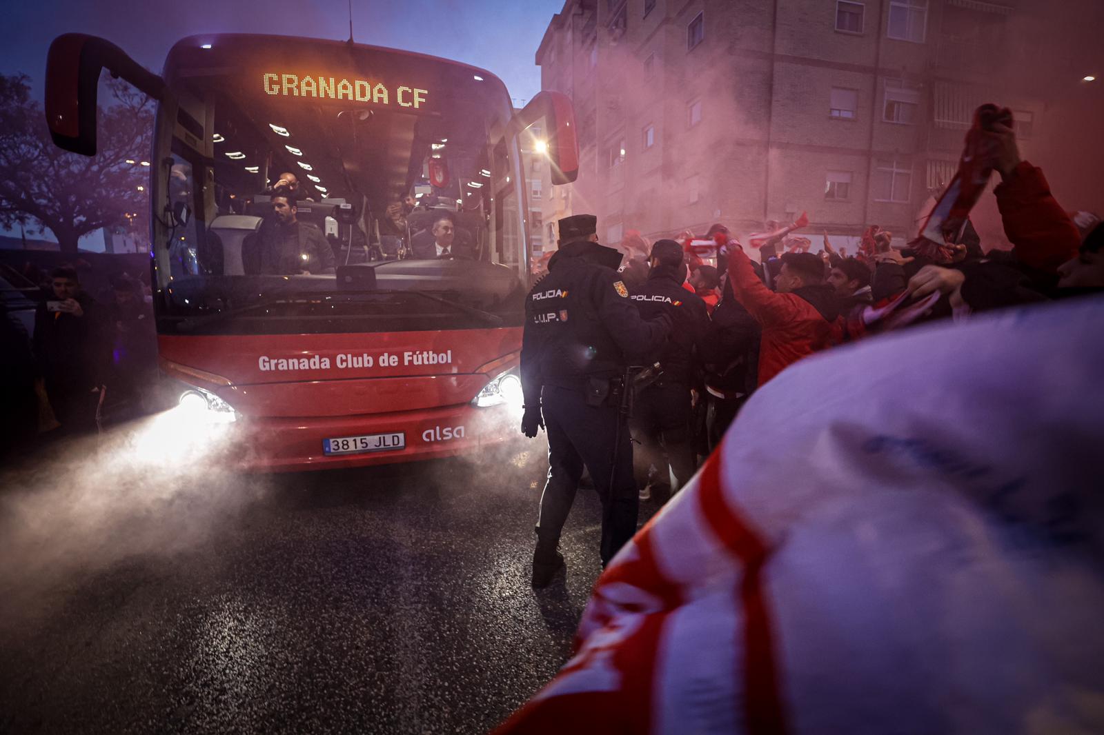 La previa del derbi andaluz entre Granada y Málaga, en imágenes