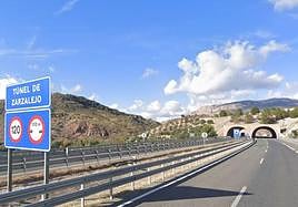 Obras de emergencia en el túnel del Zarzalejo en la A-44