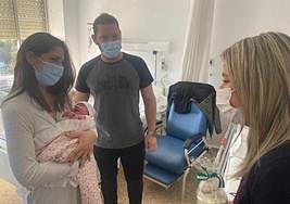 Uno de los bebés nacidos en el Hospital de Jaén.