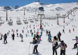 El ambiente en la zona de Borreguiles fue excepcional.