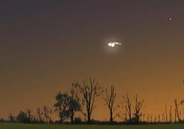 Conjunción de Venus y Júpiter.