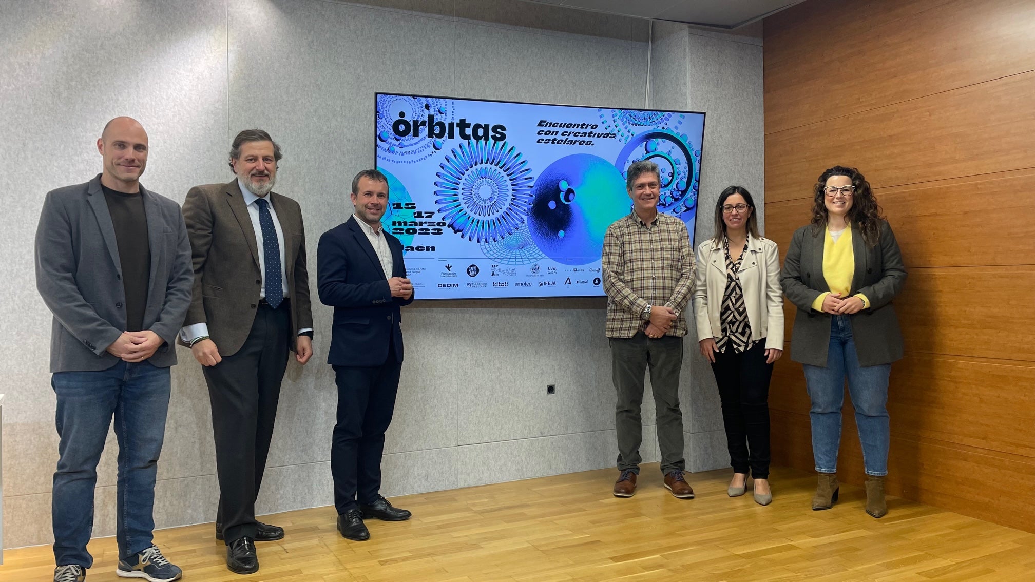 Julio Millán, Luis Jesús García-Lomas, Manuel Molina y África Colomo participaron en la presentación de Órbitas 2023.