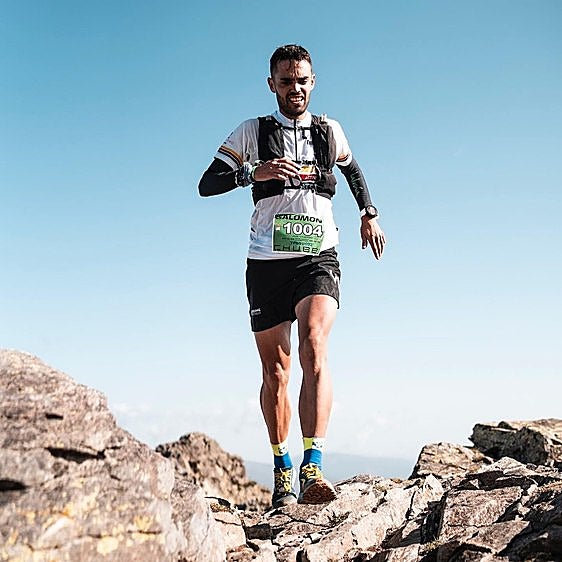 El molviceño en uno de los momentos más exigentes del recorrido.