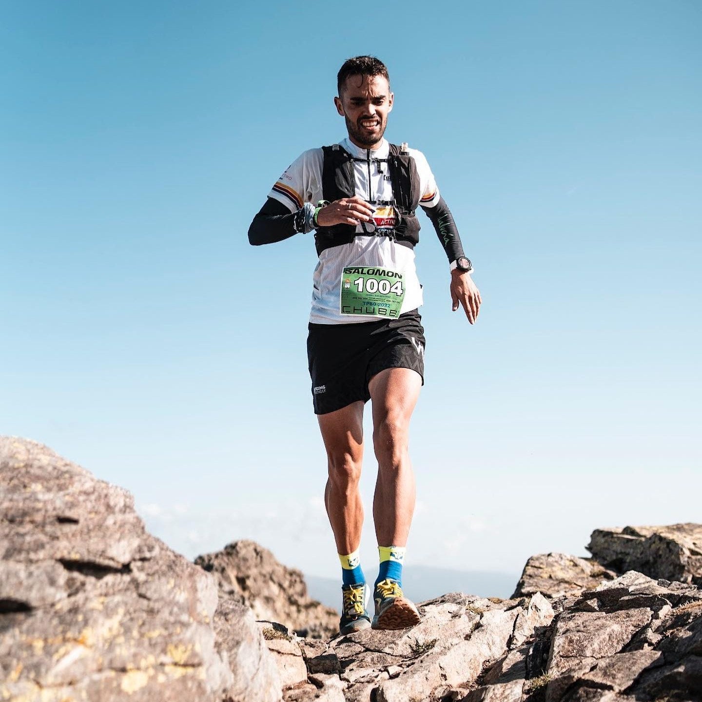 El molviceño en uno de los momentos más exigentes del recorrido.