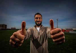 Erick Cabaco, tras un entrenamiento en la Ciudad Deportiva del Granada.