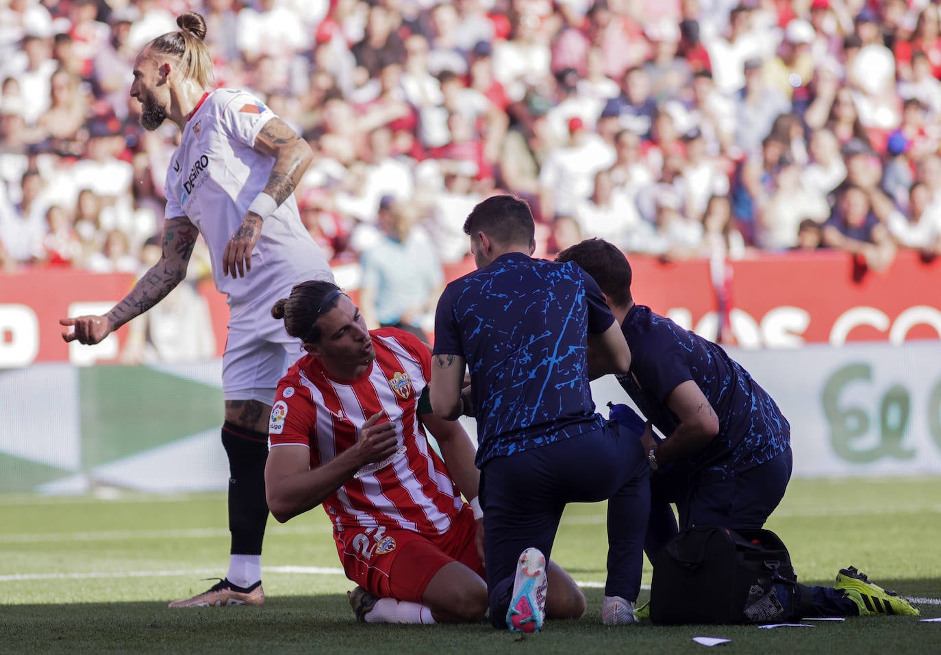 Las imágenes de la derrotas del Almería ante el Sevilla