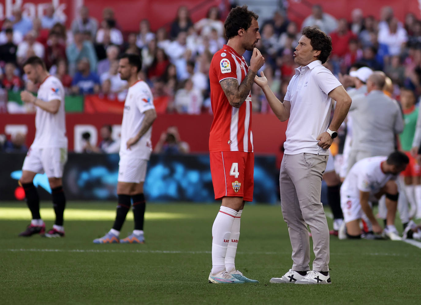 Las imágenes de la derrotas del Almería ante el Sevilla