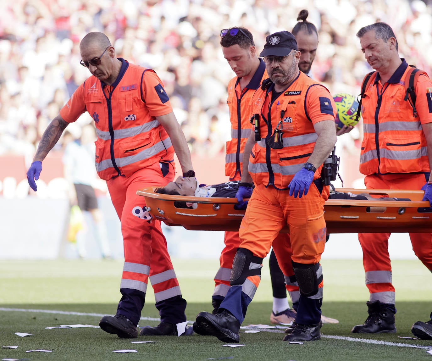 Las imágenes de la derrotas del Almería ante el Sevilla