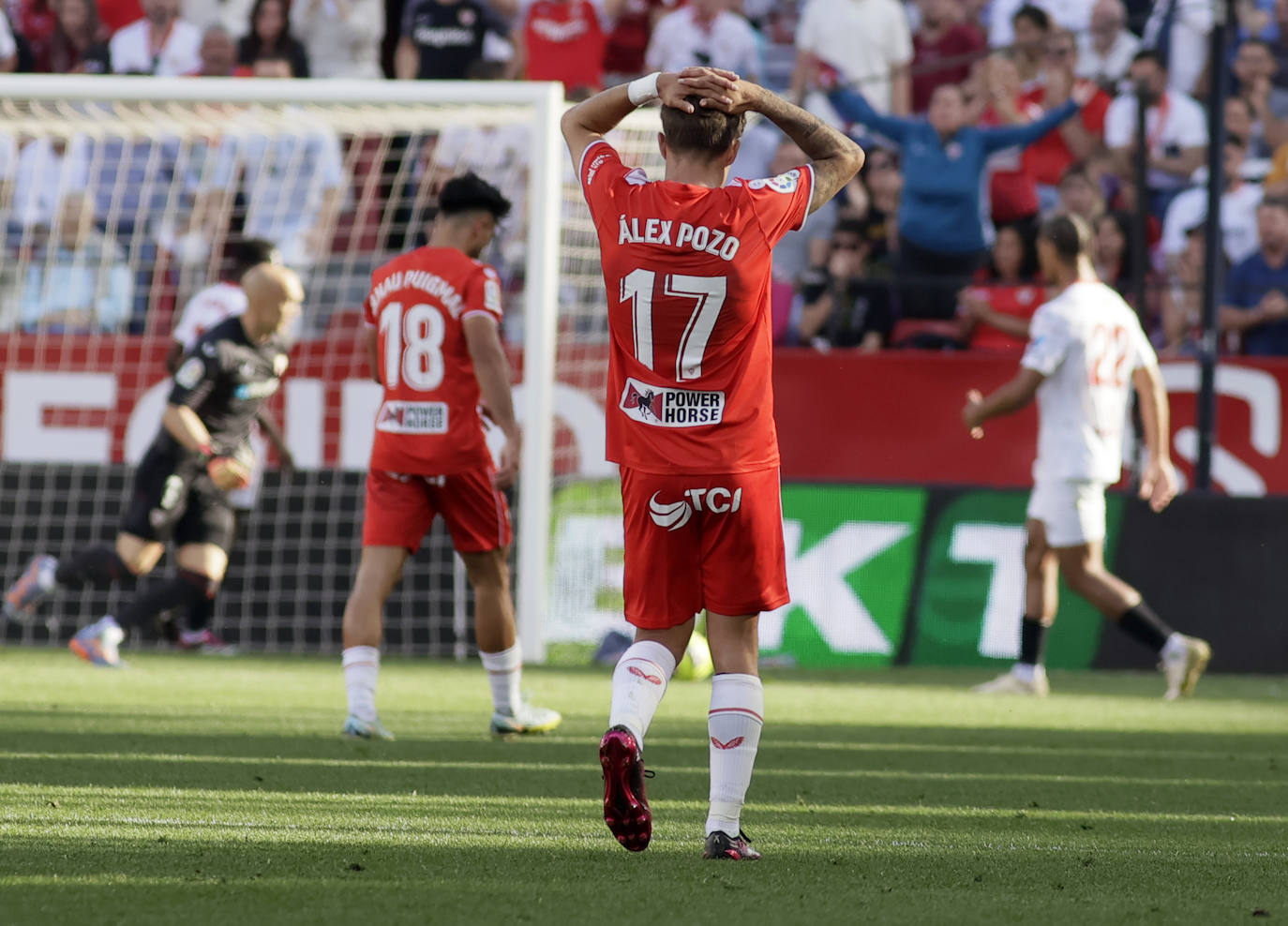 Las imágenes de la derrotas del Almería ante el Sevilla