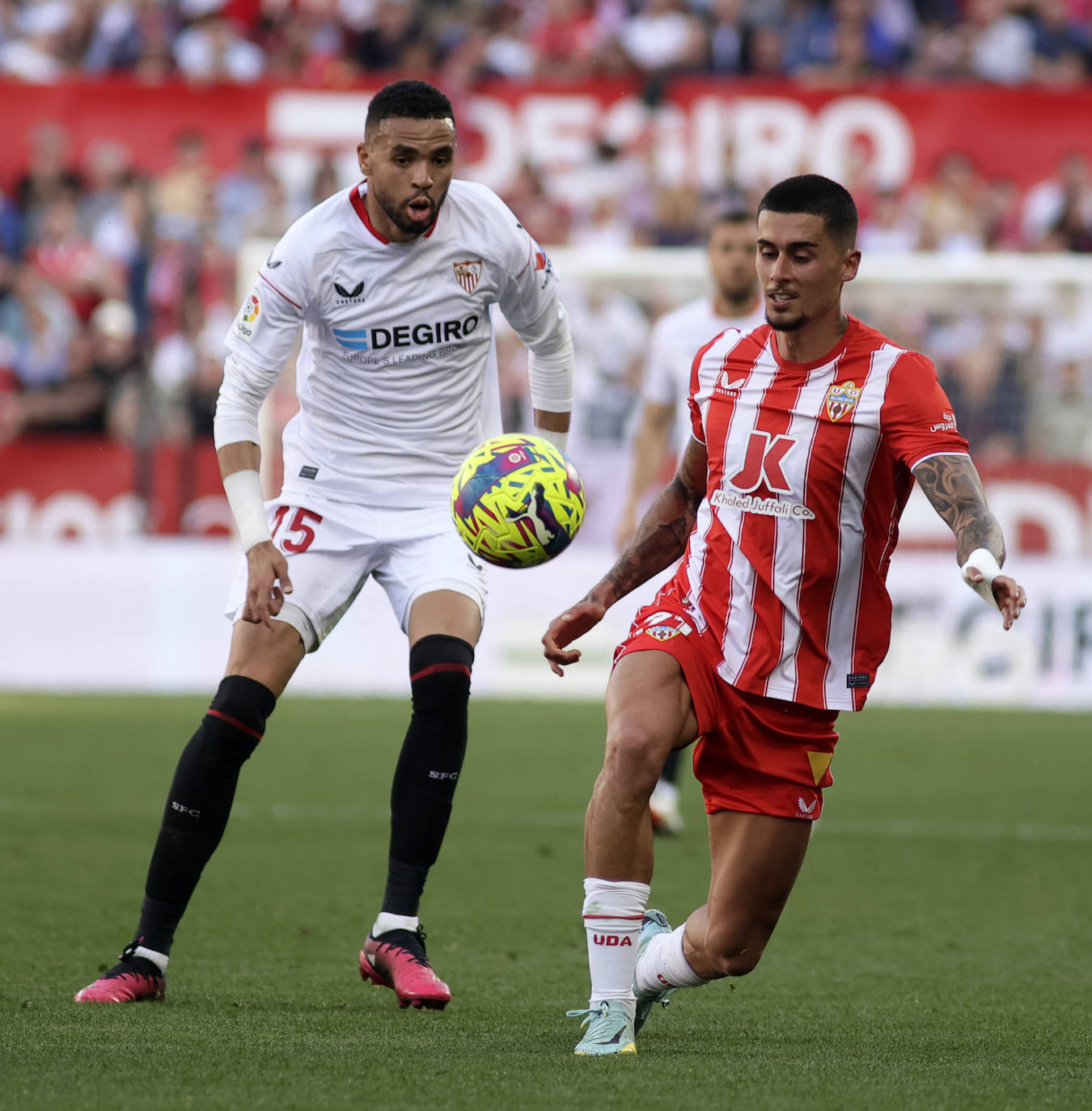 Las imágenes de la derrotas del Almería ante el Sevilla