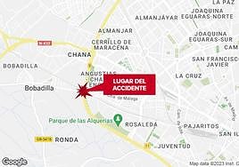 Lugar de la colisión.