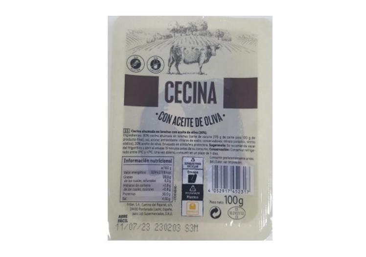 Cecina de Lidl contaminada con listeria.