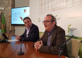 Ángel Vera y Juan Carlos Abril, en la presentación.